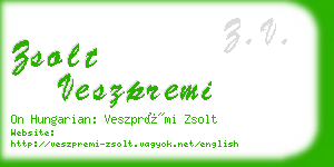 zsolt veszpremi business card